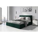 Čalúnená posteľ HILTON 180x200cm výklopná smaragdová